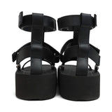 Hermes 'Enid Gladiator' Platform Sandals - Women's 36.5