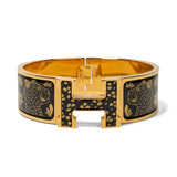 Hermes 'Clic H "Les Leopards"' Bracelets
