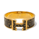 Hermes 'Clic H "Les Leopards"' Bracelets