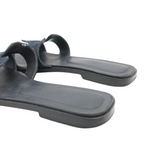 Hermes 'Oran' Denim Sandals - Women's 37