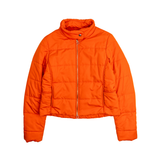 Hermes Orange Puffer Jacket - Women's M