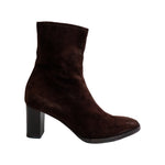 Hermes Brown Suede Ankle Boots side