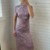 Alessandra Rich 'Small Leopard' Dress - Women's 40