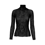Issey Miyake 'Pleats Please' High Neck Top - Women's 2
