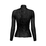 Issey Miyake 'Pleats Please' High Neck Top - Women's 2