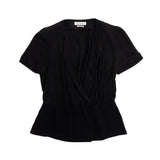 Isabel Marant Etoile Black V-Neck Button Shirt - Women's 36
