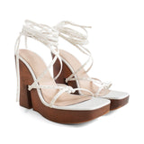 Jacquemus 'Les Sandales Pilotis' Wedge Sandals - Women's 36.5