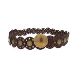 J. Crew Leather Disc Belt - M/L