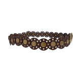 J. Crew Leather Disc Belt - M/L