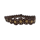 J. Crew Leather Disc Belt - M/L
