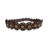 J. Crew Leather Disc Belt - M/L