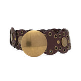 J. Crew Leather Disc Belt - M/L