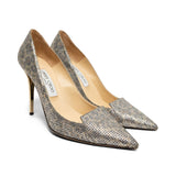 Jimmy Choo Metallic Leopard Stilettos - Women's 38