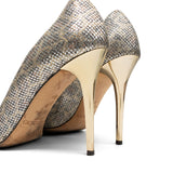 Jimmy Choo Metallic Leopard Stilettos - Women's 38