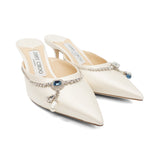 Jimmy Choo 'Rav 65' Satin Mules - Women's 35.5