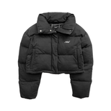 Kith 'Shae' Cropped Denim Puffer Jacket - Women's S