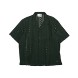 Kith 'Eyelet Thompson' Button Down Shirt - Men's XXL
