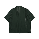 Kith 'Eyelet Thompson' Button Down Shirt - Men's XXL