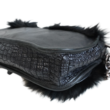 Longchamp Fur Shoulder Bag