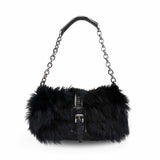Longchamp Fur Shoulder Bag
