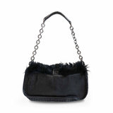 Longchamp Fur Shoulder Bag