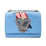 Louis Vuitton 'Bleuet Epi Leather Early Bird Twist MM' Bag