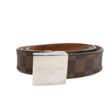 Louis Vuitton 'Damier Ebene' Belt - 90