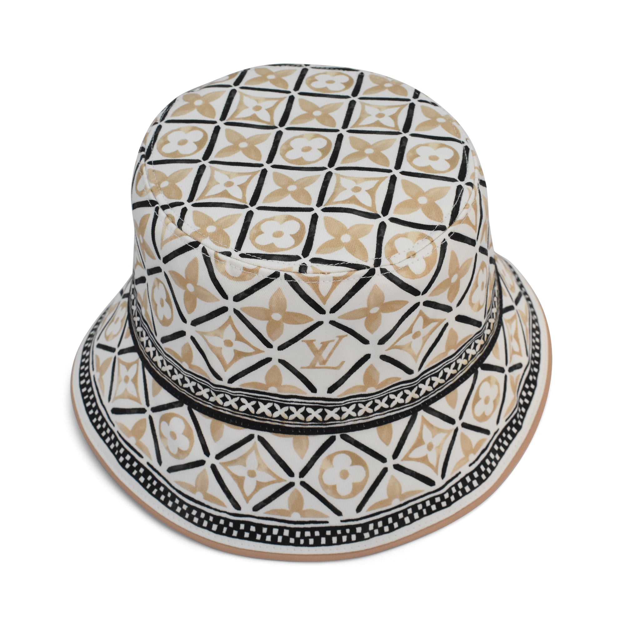 Louis Vuitton 'Flower Tile' Reversible Bucket Hat – Fashionably Yours