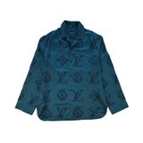 Louis Vuitton 'Monogram Flocked Silk' Shirt - Men's XL