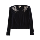 L'Agence 'Cesca Crystal' Sweater - Women's M