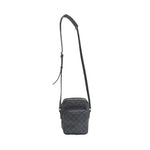 Louis Vuitton Grey Damier Crossbody Bag front with strap