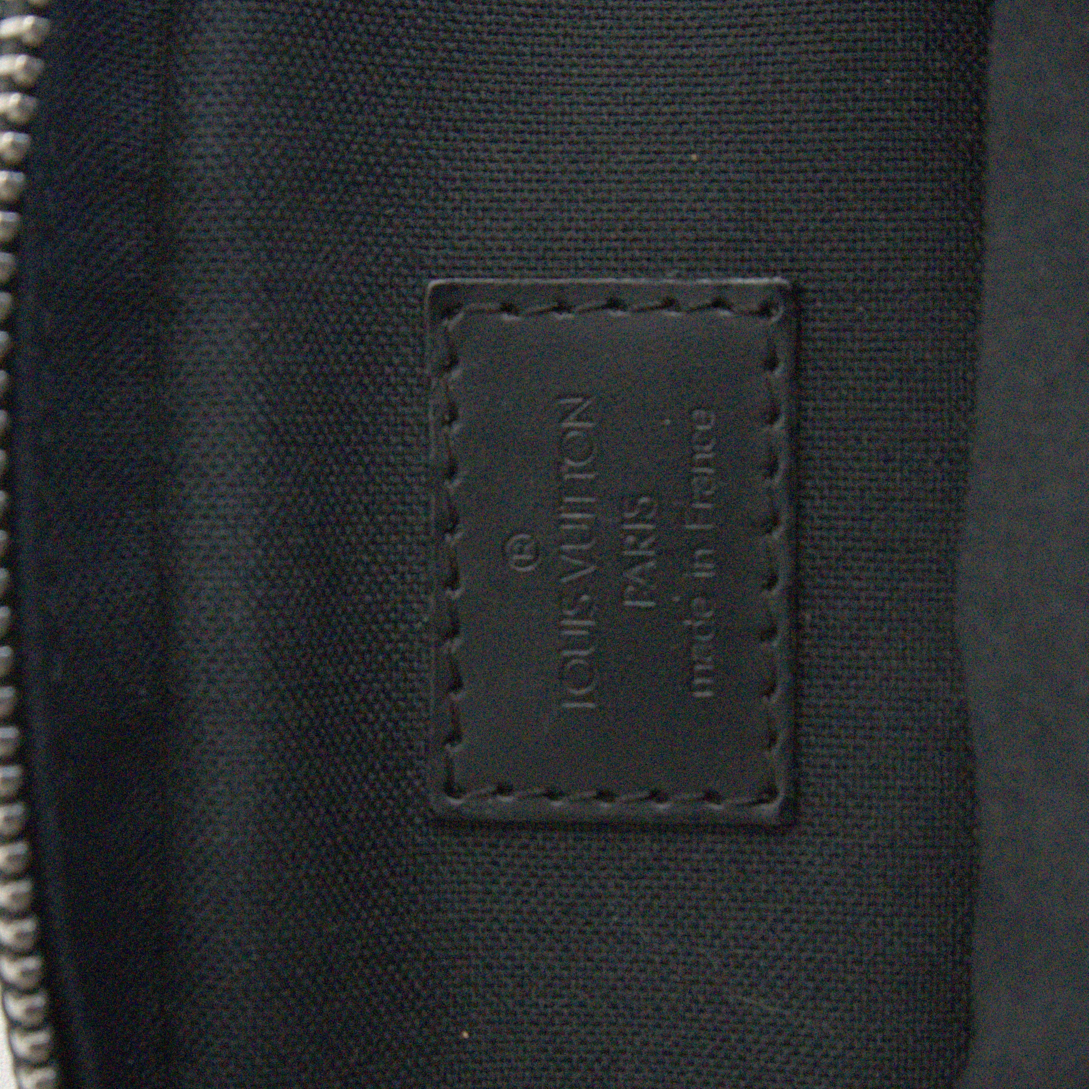 Louis Vuitton Grey Damier Crossbody Bag interior label detail 3