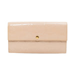 Louis Vuitton Beige Patent Wallet front