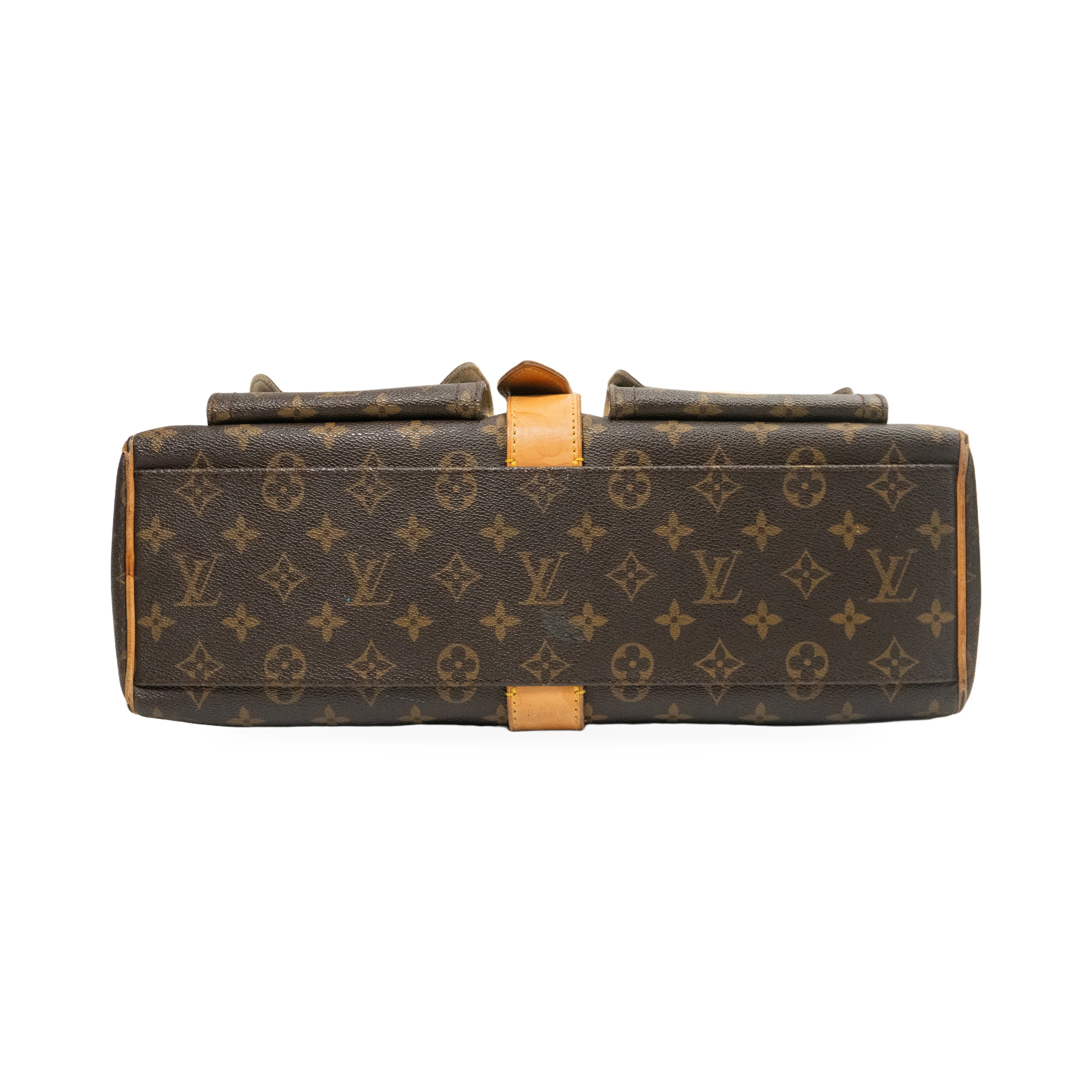 Louis Vuitton Brown Monogram Handbag bottom