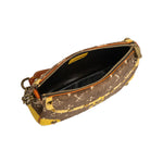 Louis Vuitton Brown Yellow Shoulder Bag interior