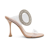 Manolo Blahnik 'Fibiona' Crystal Mules - Women's 40