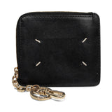 Maison Margiela Logo Zip Card Holder With Keychain