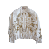 Marni Knits Embroidered Bomber Jacket - Women's M