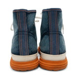 Martine Rose 'Blue Denim Basketball' High Top Sneakers - Men's 41