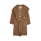 Max Mara Fringe Wrap Coat - Women's 38