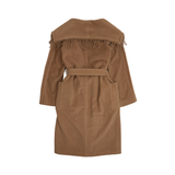 Max Mara Fringe Wrap Coat - Women's 38