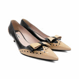 Miu Miu Brogue Kitten Heels - Women's 37.5