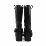 Miu Miu Leather Moto Boots - Women's 39.5