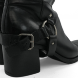 Miu Miu Leather Moto Boots - Women's 39.5