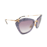 Miu Miu '10NS' Glitter Sunglasses