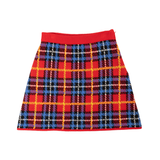 Miu Miu Checked Wool Mini Skirt - Women's 36