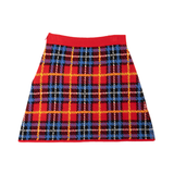 Miu Miu Checked Wool Mini Skirt - Women's 36