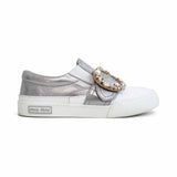 Miu Miu Crystal Buckle Sneakers - Women's 37