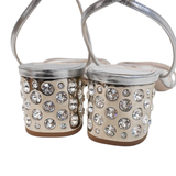 Miu Miu Crystal Embellished Sandals - Women's 40