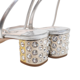 Miu Miu Crystal Embellished Sandals - Women's 40